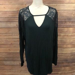 Maurices Long Sleeve with Lace Accent